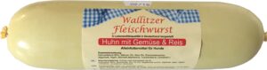 WALLITZER Fleischwurst mit Huhn + Gemüse, 400 g