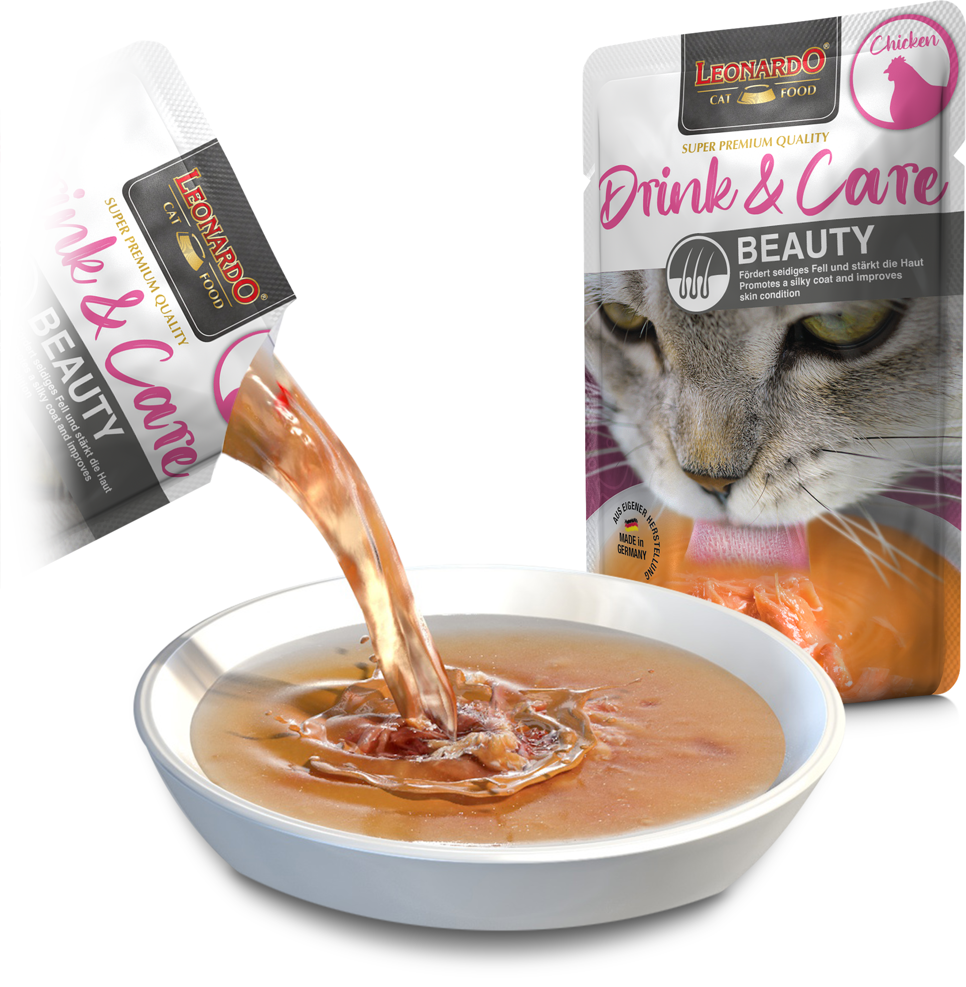 Leonardo® Drink & Care Beauty Chicken, 40 g – Bild 2