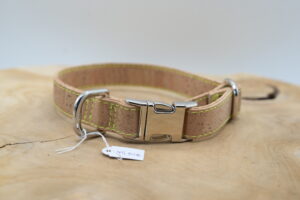 Hundehalsband Pure Neon Gelbe Naht, Klickschnalle, 2 cm Breite
