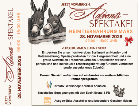 Adventsspektakel bei Heimtiernahrung Marx – Flyer als PDF öffnen